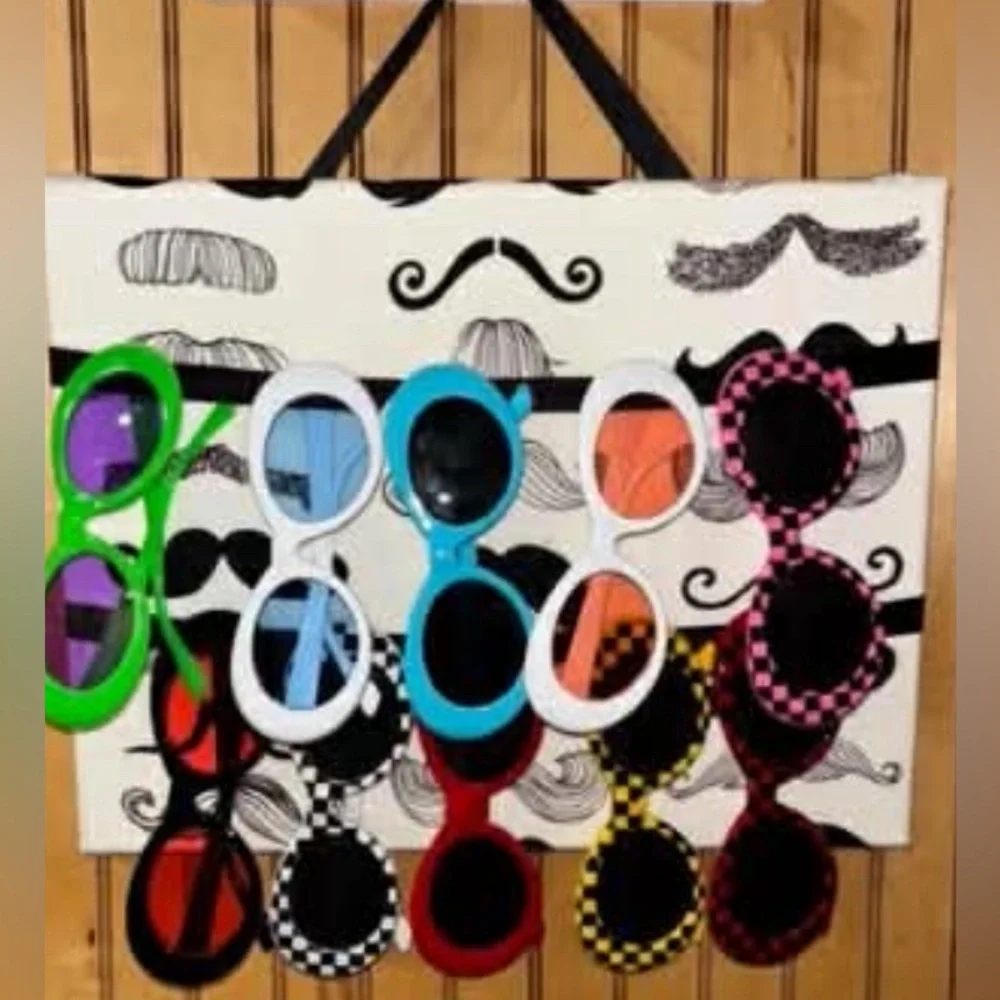 Colorful Kids Sunglasses Set With‎ Sunglass Holder